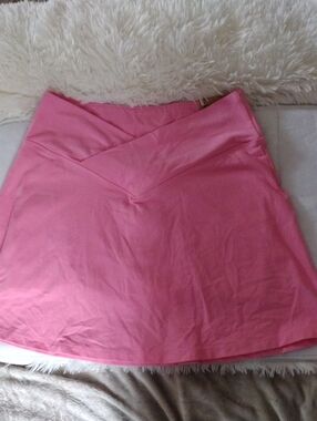 Pink Women's V-Waist A-Line Skirt